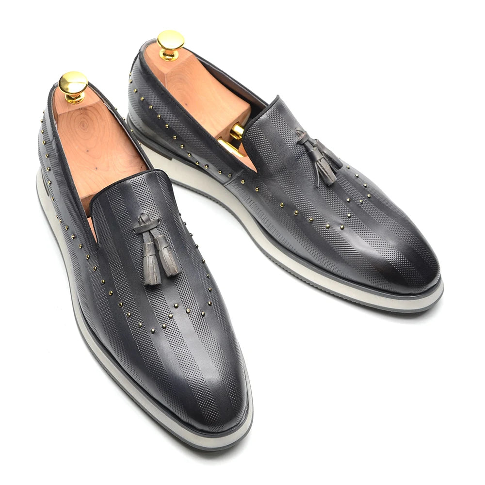 New York Formal Rivet Mocassin