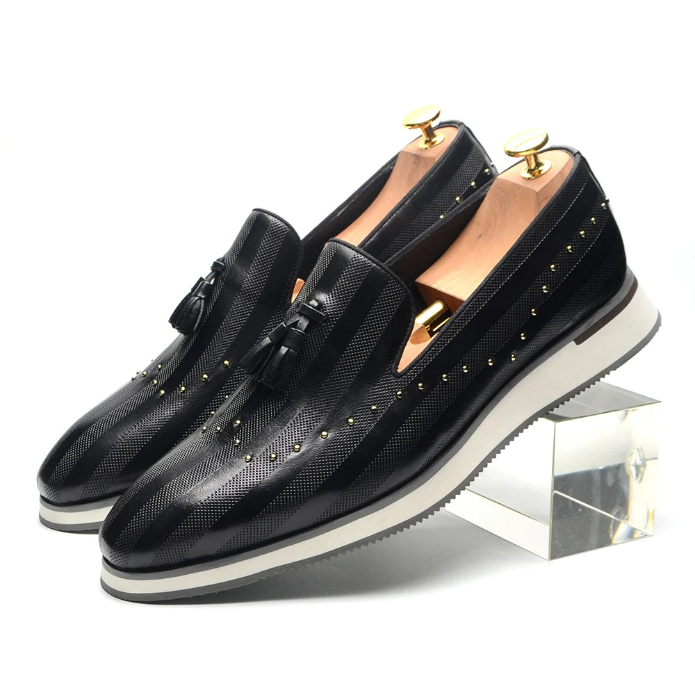 New York Formal Rivet Mocassin