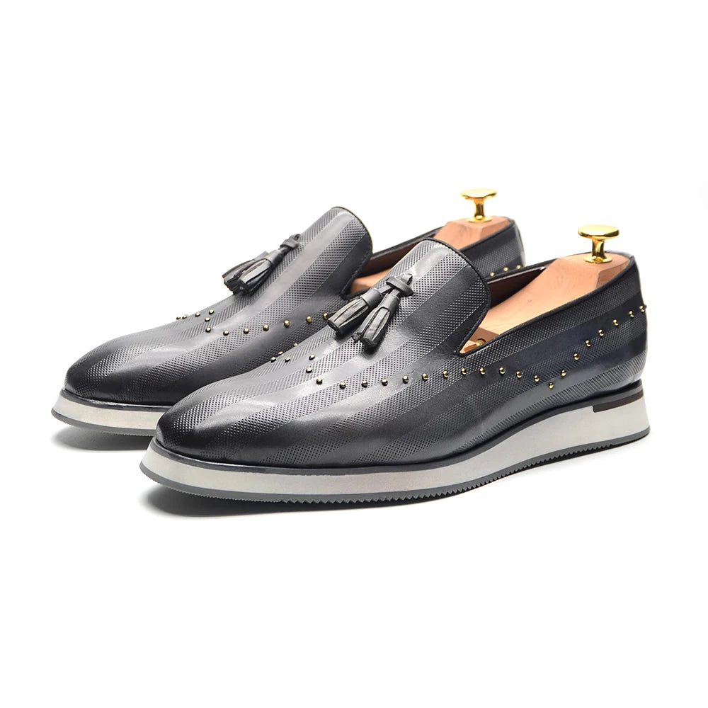 New York Formal Rivet Mocassin