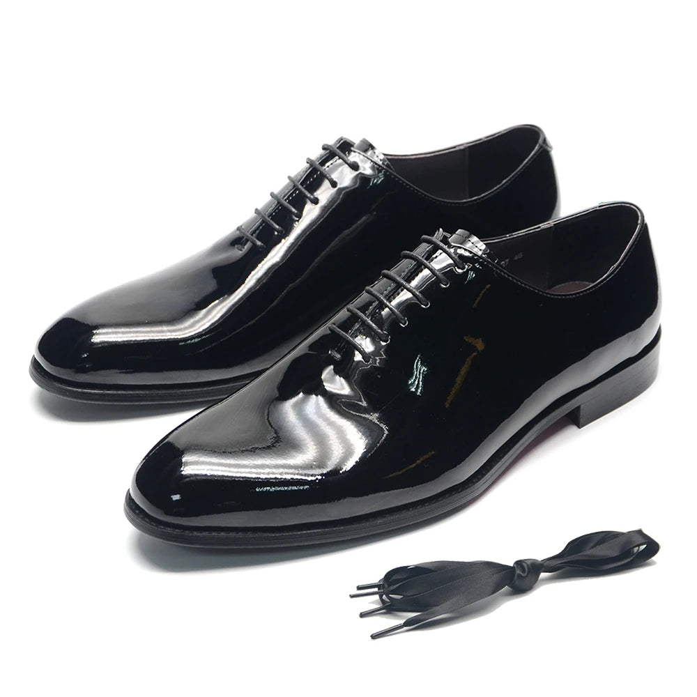 Shanghai Smooth Patent Leather Whole Cut Plain