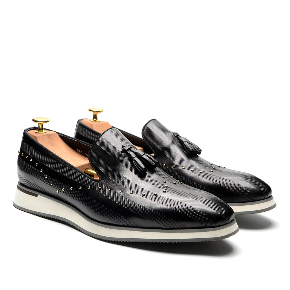 New York Formal Rivet Mocassin