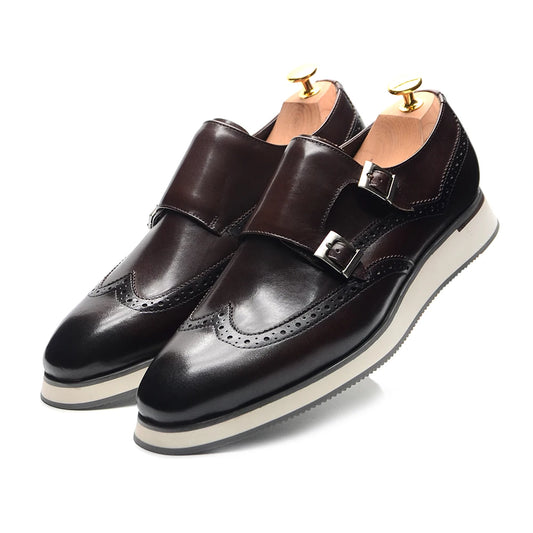 Istanbul Double Monk Strap Brogue Office